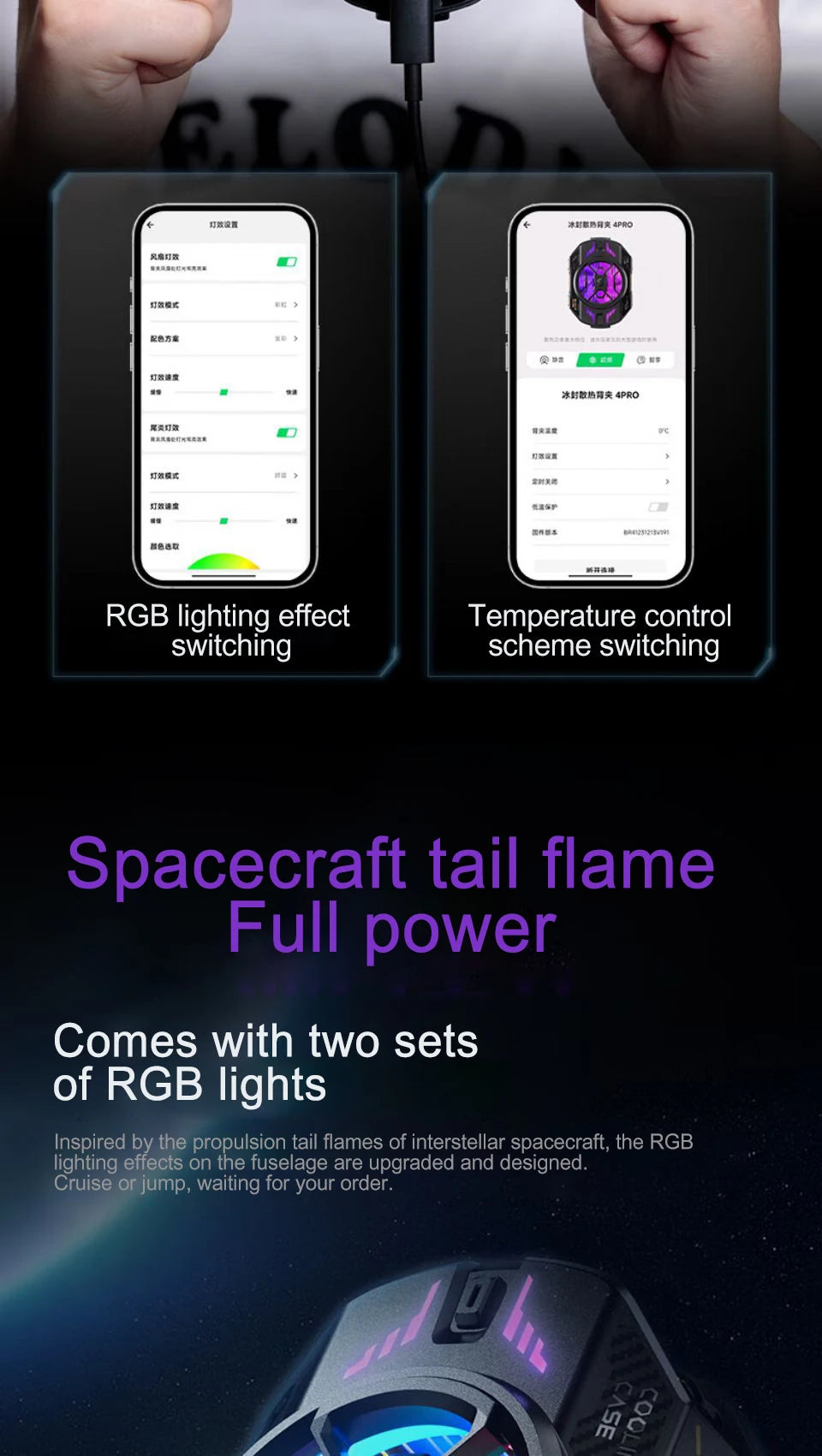 Original Black Shark Cooler 4 3 Pro 4Pro Smart FunCooler For xiaomi black shark nubia lenovo phone