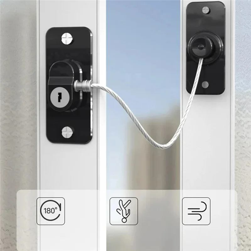 Home Child Safety Refrigerator Locks Anti-Fall Limit Lock Rotatable Cabinet Children Security Protection-Best Selling