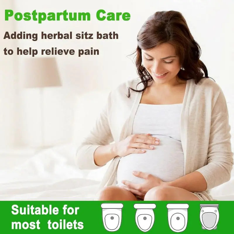 Sitz Bath, Sitz Bath for Hemorrhoids, Sitz Bath for Toilet Seat, Postpartum Care, Sits Bath Kit for Women, Collapsible