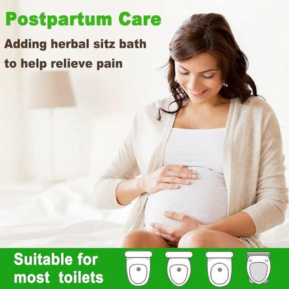 Sitz Bath, Sitz Bath for Hemorrhoids, Sitz Bath for Toilet Seat, Postpartum Care, Sits Bath Kit for Women, Collapsible