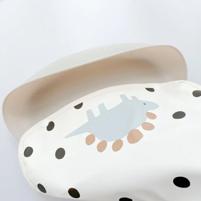 Children's Silicone Bib Baby Feeding Bibs for Newborn PU Soft removable Saliva Towel Waterproof  Dirt Proof Babies Accessories
