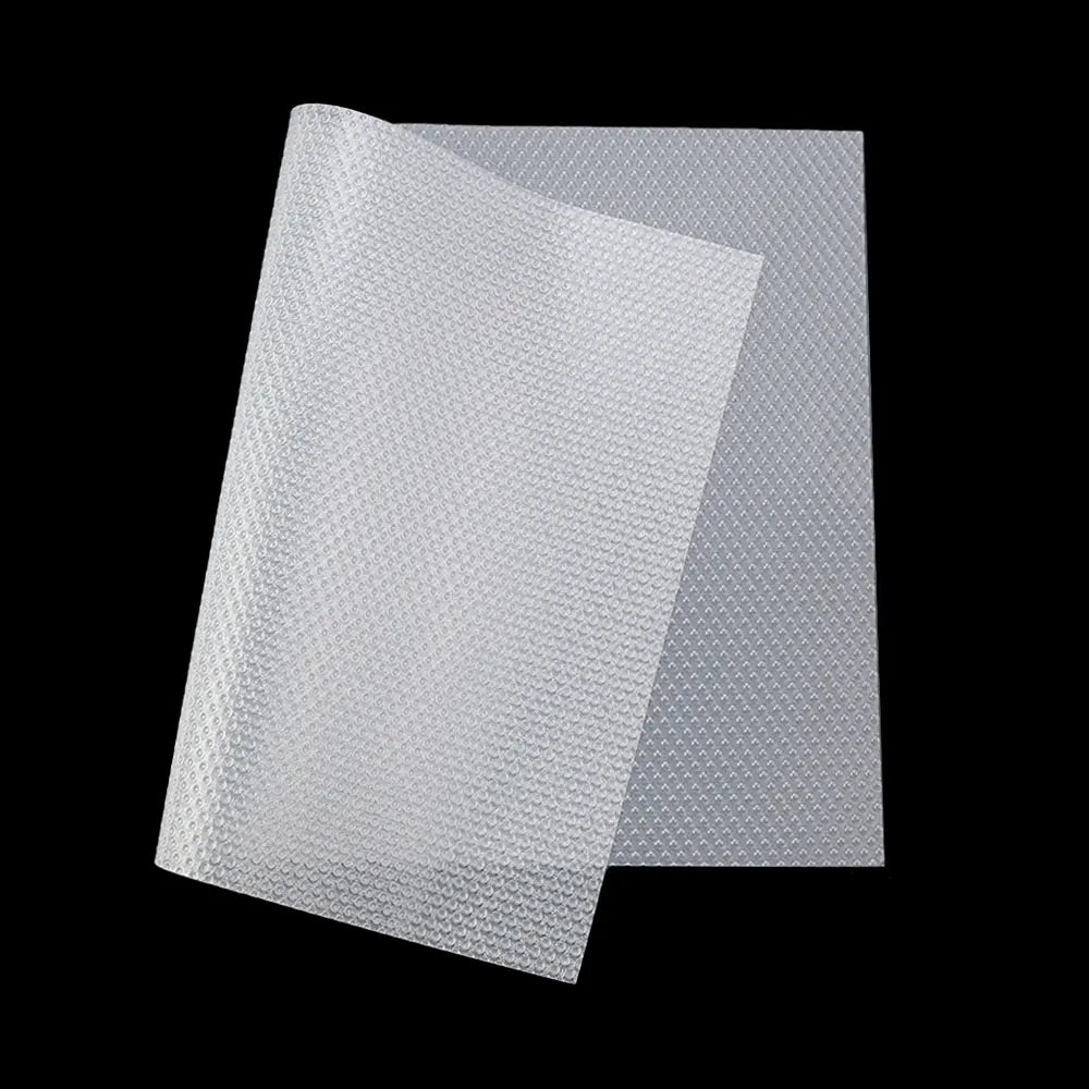 Silicone world Reusable Cabinet Mat Drawer Mat Shelf Liners Moisture-Proof Waterproof Dust Anti-Slip Fridge Kitchen Table Pad