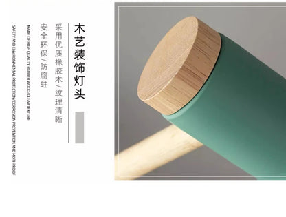 Nordic Decorative Eye Protection Small Table Lamp Modern Simple Cute Exquisite Bedroom Desk Bedside Lamp Girl Macaron Wood Lamp