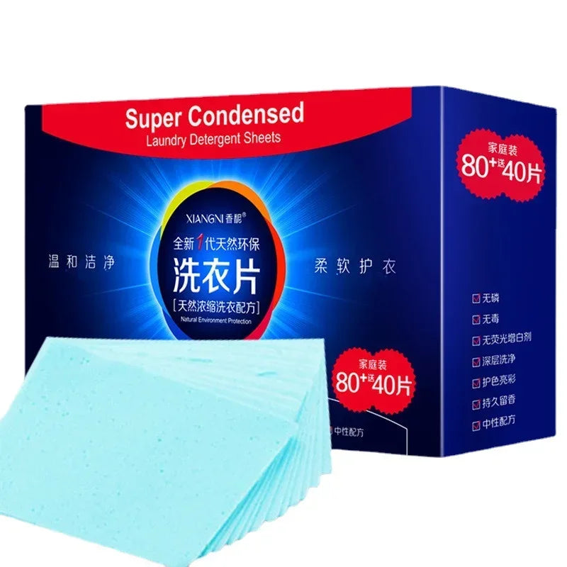 40-120Pcs Efficient Detergent New Fragrance Formula Strong Deep Cleaning Detergent Easy Dissolve Laundry Soap Tablets