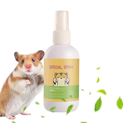 Pet Odor Spray Pet Deodorizer Odor Removal Cage Cleaner Eliminate Pet Odors Long-Lasting Pet Cleaner For Guinea Pigs Rabbits