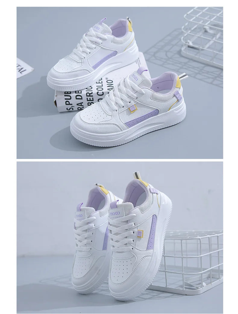 Fashion Women's Sneakers Platform Sports Shoes White running Sneakers Chunky Sneakers Shoes Tennis Female Basket