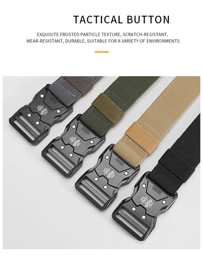 Tactical Belt Quick Release Elastic Belt Casual Tooling Training Belt Men's Trousers Belt