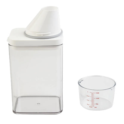 1PC High Quality Laundry Detergent Dispenser For Laundry Detergent Powder Kitchen Plastic Airtight Food Storage Containers