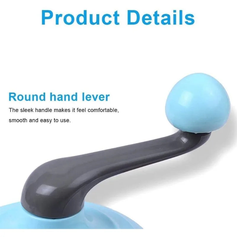 Egg Whisk Plastic Hand Crank Push Whisk Blender Long Crank Multi-Functional Manual Eggs Beater Practical Kitchen Tool