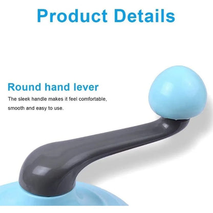 Egg Whisk Plastic Hand Crank Push Whisk Blender Long Crank Multi-Functional Manual Eggs Beater Practical Kitchen Tool