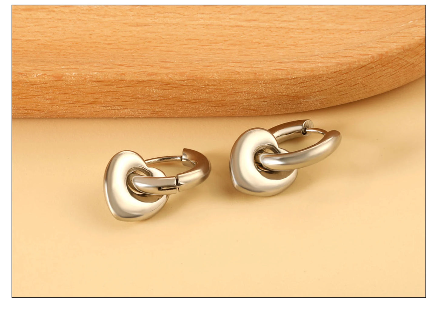 LUXUSTEEL Golden Heart style Women's Hoop Earrings Stainless Steel Female Earring Flower Star Drop Ear ring Jewelry Gifts