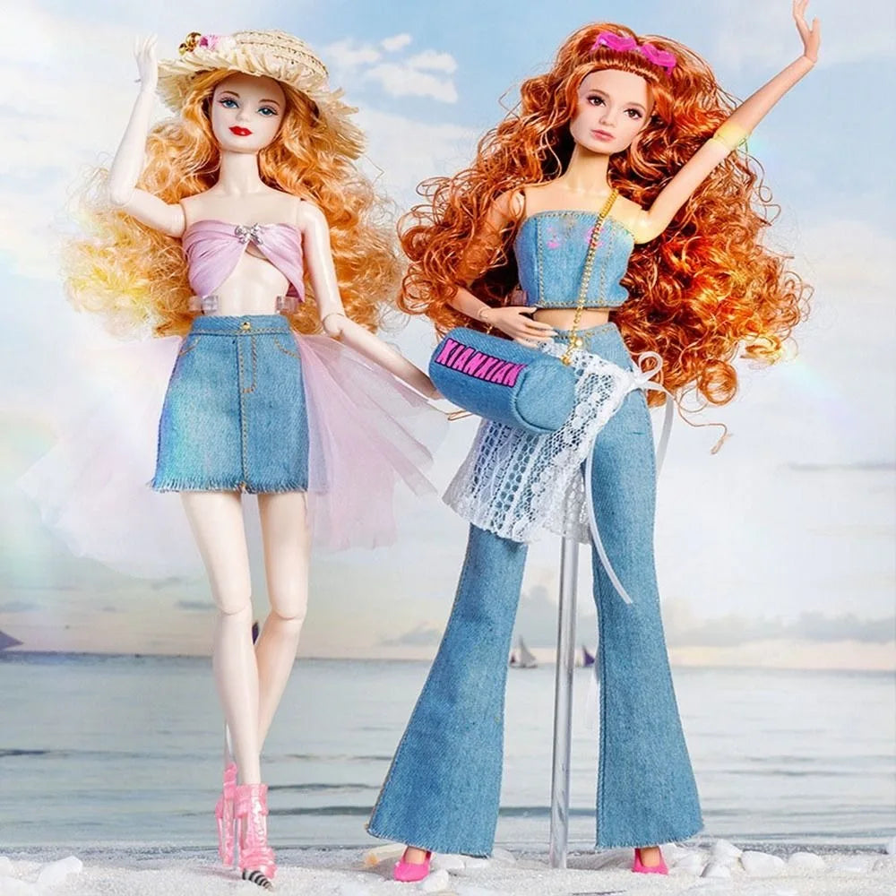 Fashion Doll Party Clothes Casual Wears Elegant PU Leather Coat 10 Styles Princess Windcoat Skirt 11.5