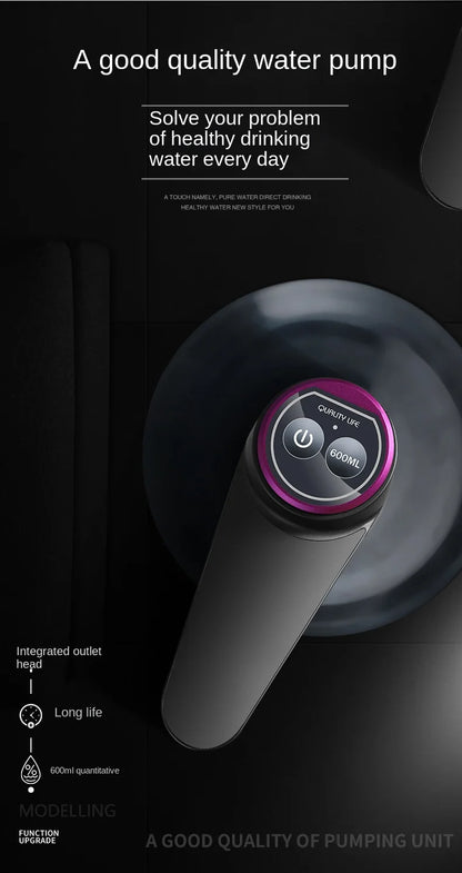 Automatic Water Press Household Barreled Water Electric Water Pump USB Rechargeable Mineral Water Pump Portable Water Dispenser