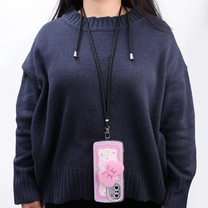 Phone Lanyard Universal Cell Phone Lanyard with Adjustable Nylon Neck Strap For iPhone 14 13 12 Pro X XR 8 7 Plus Hanging Rope