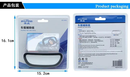 Car Mirror 360 Degree Adjustable Wide Angle Side Rear Mirrors Blind Spot Convex Mirrors for Parking Auxiliary Rear View Mirror