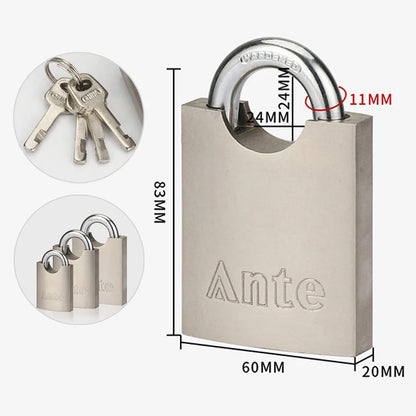 Solid Arc Disc Padlock Stainless Steel Shackle Pad Lock With High Quality Door Lock Household Small Lock Head locks