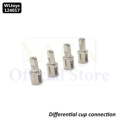 WLtoys 124017 1/12 RC Original Metal Spare Parts Swing Arm C Seat Bottom Motor Differential Gearbox Shock Absorbers Tire