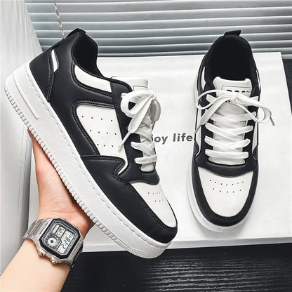 2024 Brand Leather men's Sneakers White Platform Woman Sports Sneakers Female Vulcanized Shoes Sneakers Casual Ladies Trainers