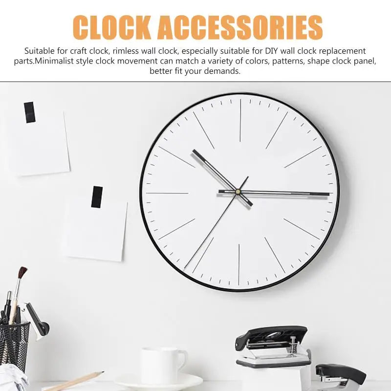 Wall Clock Movement DIY Kits Clock Parts Quartz Clock Movement Replacement Plastic Clock Mechanism Wall Clock Accessories