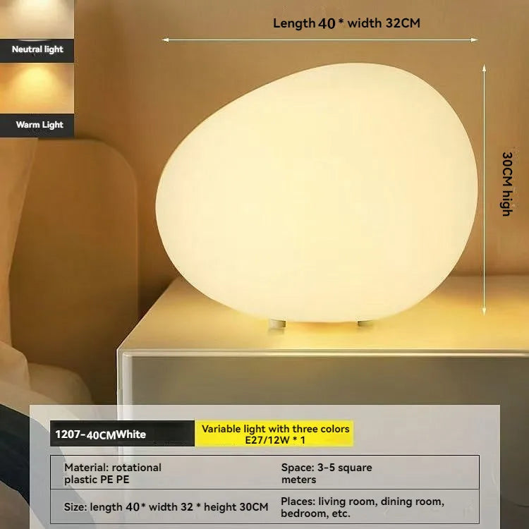 Cobblestone Night Light Modern Minimalist Atmosphere Table Top Decorative Lamp Romantic Desk Bedside Table Lamp
