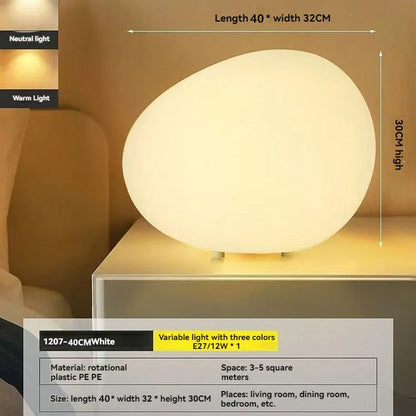 Cobblestone Night Light Modern Minimalist Atmosphere Table Top Decorative Lamp Romantic Desk Bedside Table Lamp