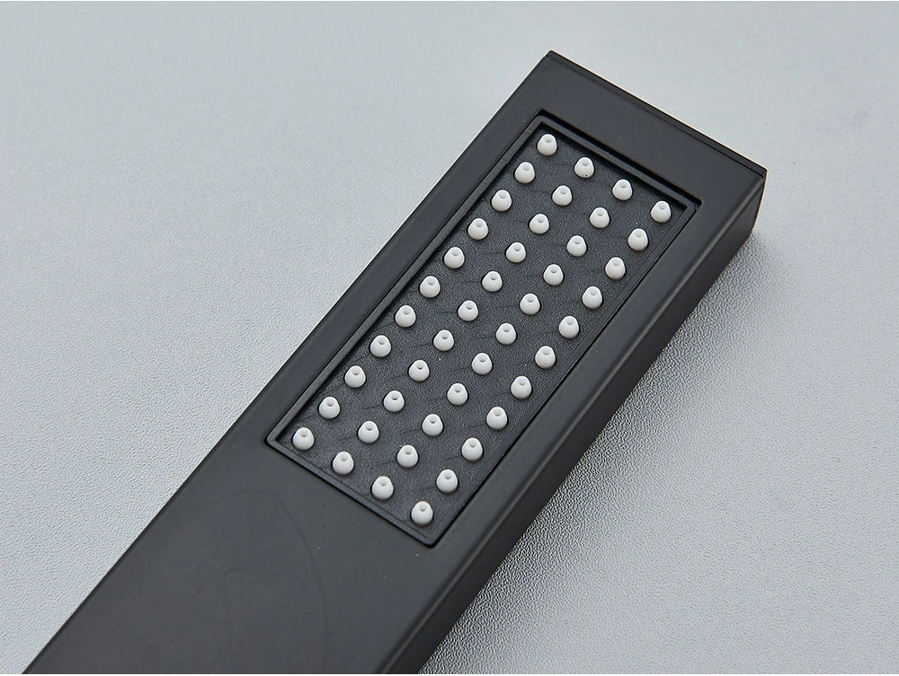 Uythner Handshower Head Brass Shower Head Square Handheld Head Replace Head Faucet Accessory Brass Material