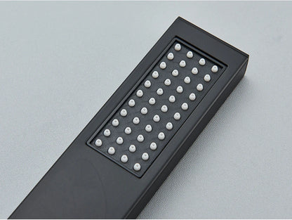 Uythner Handshower Head Brass Shower Head Square Handheld Head Replace Head Faucet Accessory Brass Material