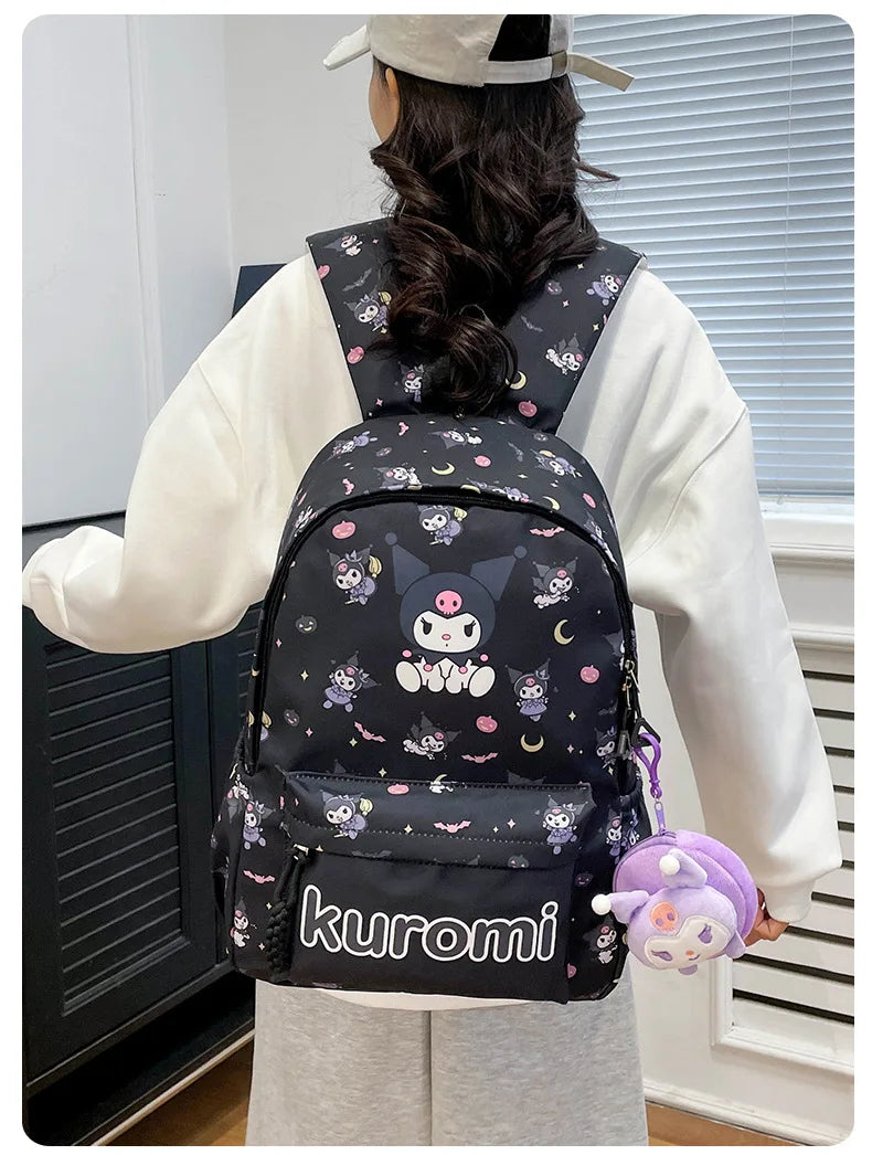 New style trendy student schoolbag cartoon print cute large capacity backpack fashionable middle school student backpack