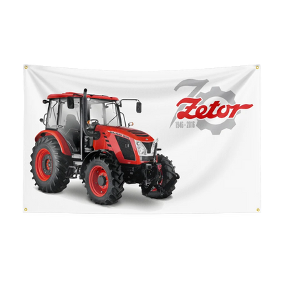 90x150CM TRACTORS-Z-ZETORs a.s. Agriculture Flag Polyester Printed Excavator Banner For Decor