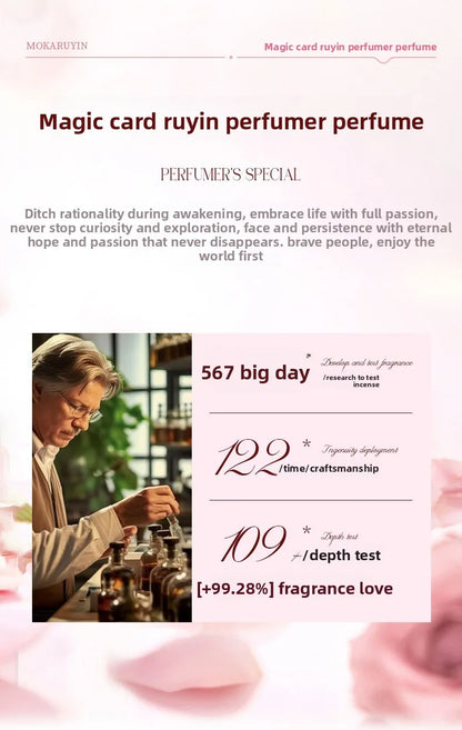 Perfume Lasting Fragrance, Fresh and Light Fragrance, Floral Fragrance, Alcohol-free Perfume for Ladies.