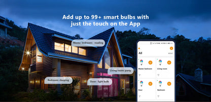 Imou B5（E26/E27）B22 Smart Light Bulb Control Lamp Base Dimmable Light Led Lamp Bombilla Colorful Changing 9W Function color