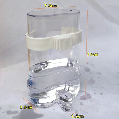 Bird Water Dispenser Bird Food Feeder Automatic Parakeet Bird Waterer Food Feeder Dispenser for Parrot Bird Cage Accessories