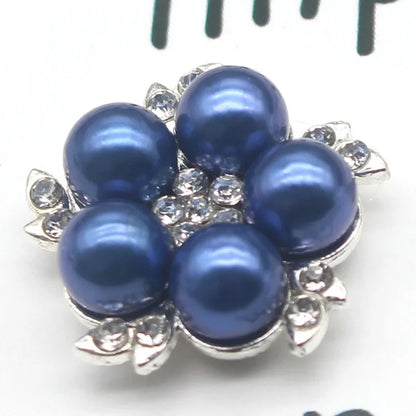 5Pcs Alloy pearl accessories DIY jewelry accessories rhinestone drill disc accessories DIY hair accessories clothing accessorie