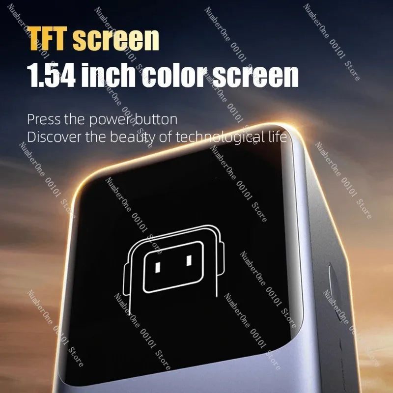 200W PD3.1 Power Bank 25000mAh with TFT Color Screen, 100W Fast Charging for Laptop and Phone, Portable Power Bank