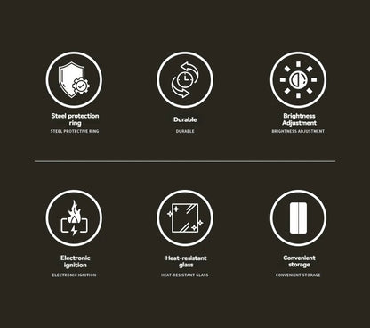 CAMPINGMOON Outdoor Lighting, Tent Light, Medium-sized Portable Small Lantern, Campsite Gas Light