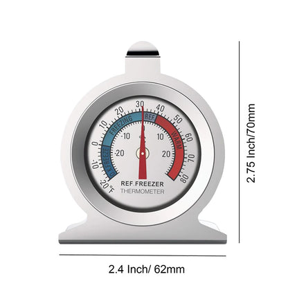 Refrigerator Thermometer -30~30°C -20~80°F Classic Fridge Large Dial Gauge Mini Thermo Meters for Freezer Cooler