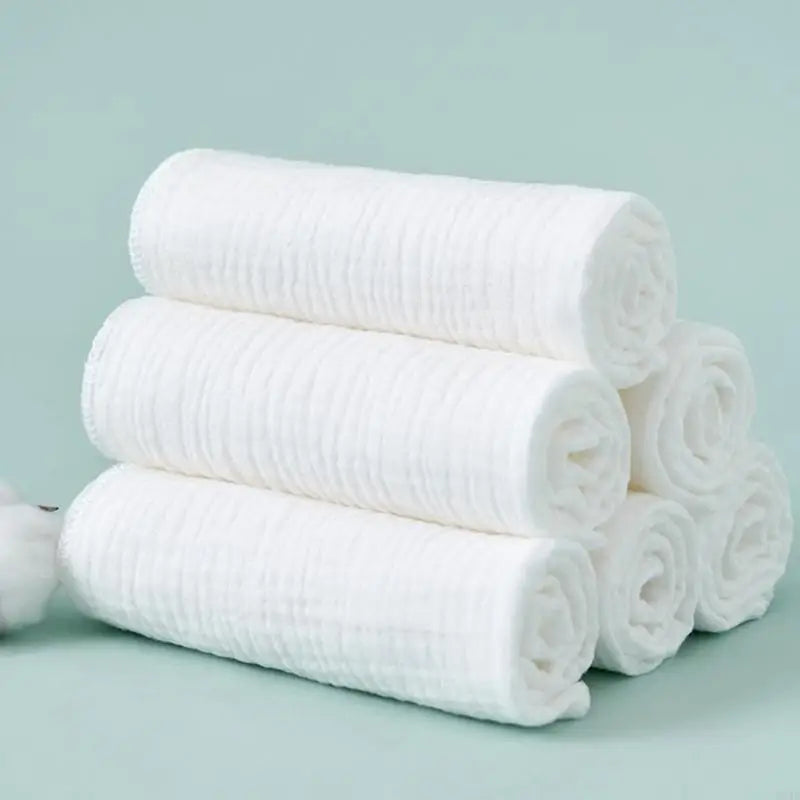 8Pcs Baby Diapers Cotton Gauze Nappy Changing for Newborn Infant 43x45cm Washable Reusable Double Layer Soft Baby Towels