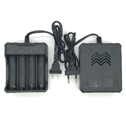 4 Chargers 4 Slot Wire Charger for 18650 Battery Charger Intelligent Fast Charging for 18650 Li-Ion Battery Flashlight Battery