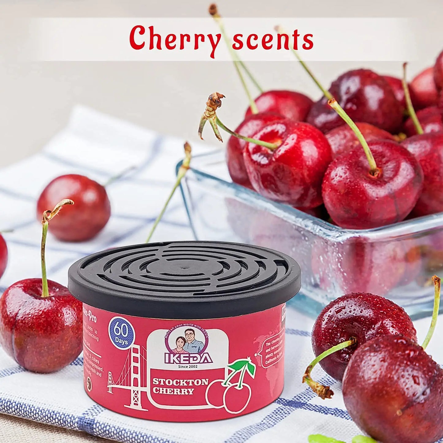 Car Air Freshener: 12 kinds Scent | Organic Cans | Odor Eliminator Essential | Long-Lasting | Strong Fragrance | For Home