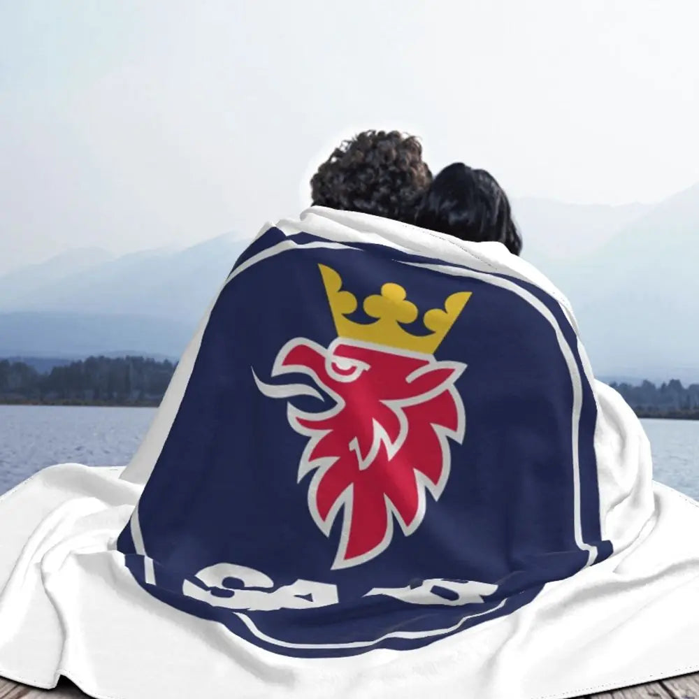 Sweden Saabs Scanias Blankets Fleece Winter Portable Lightweight Thin Throw Blanket for Bedding Travel Bedspread