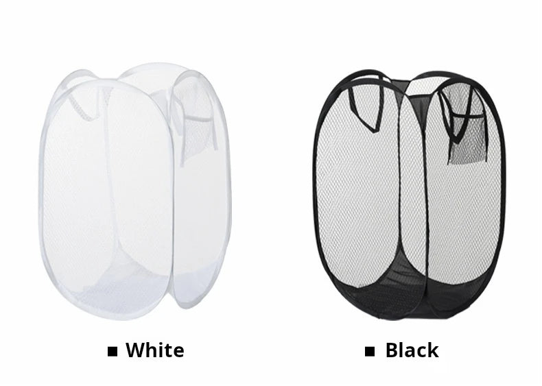 Dirty Clothes Basket Skeleton Ventilated Foldable Easy Storage Portable Large Capacity Clothes Basket