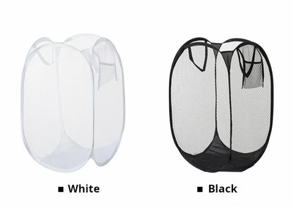 Dirty Clothes Basket Skeleton Ventilated Foldable Easy Storage Portable Large Capacity Clothes Basket