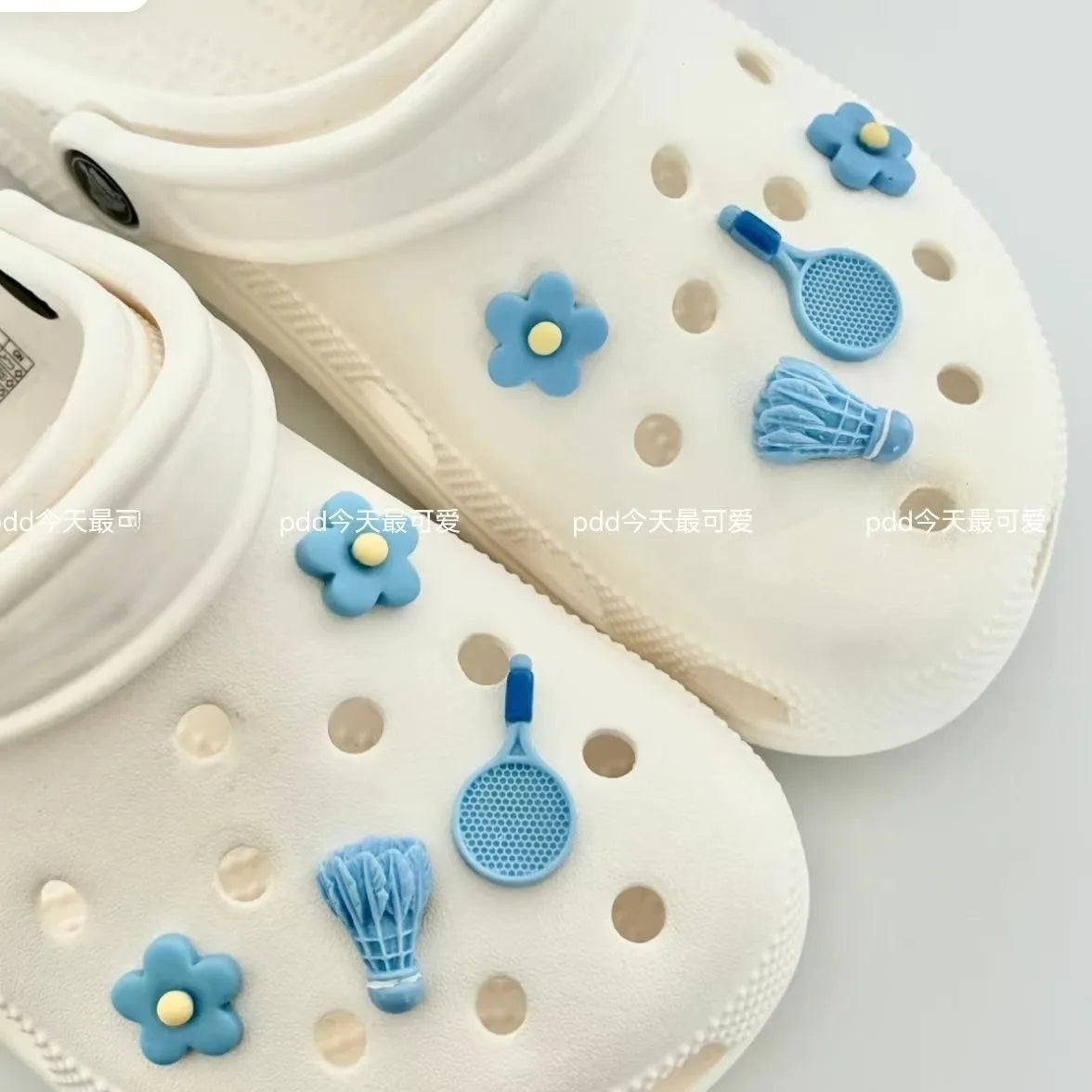 Pink Chain Rhinestone Charms for Crocs Shoe Charm Clogs Decoration Buckle for Crocs Charms Set Accessories Kids Girl Gift