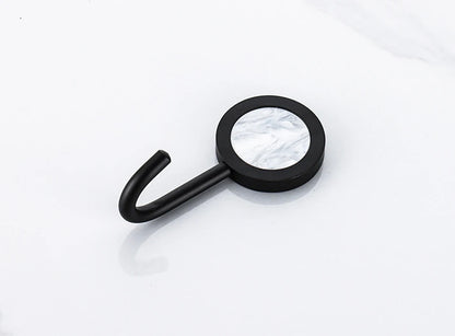 Gold Robe Hook Space Aluminum Wall Mounted Adhesive Hat Key Hooks Coat Towel Holder Home Decor For Kitchen Bathroom Hardware