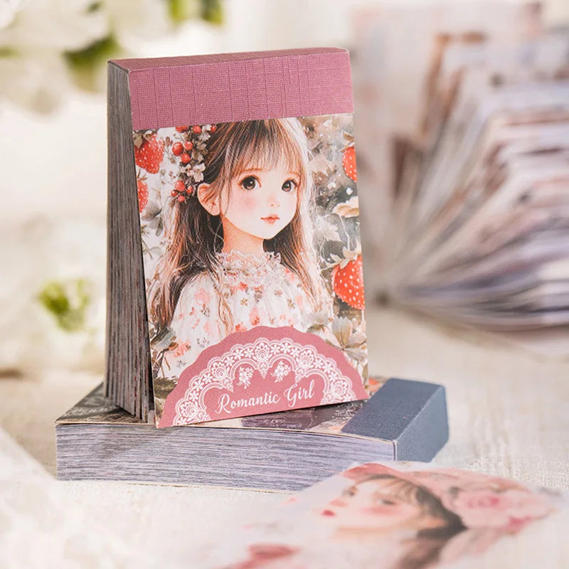 40 Sheets/Bag Notebook Kawaii Girly Background Bag Head Book Handbook Stationery DIY Handmade & Scrapbook Diary Decoration