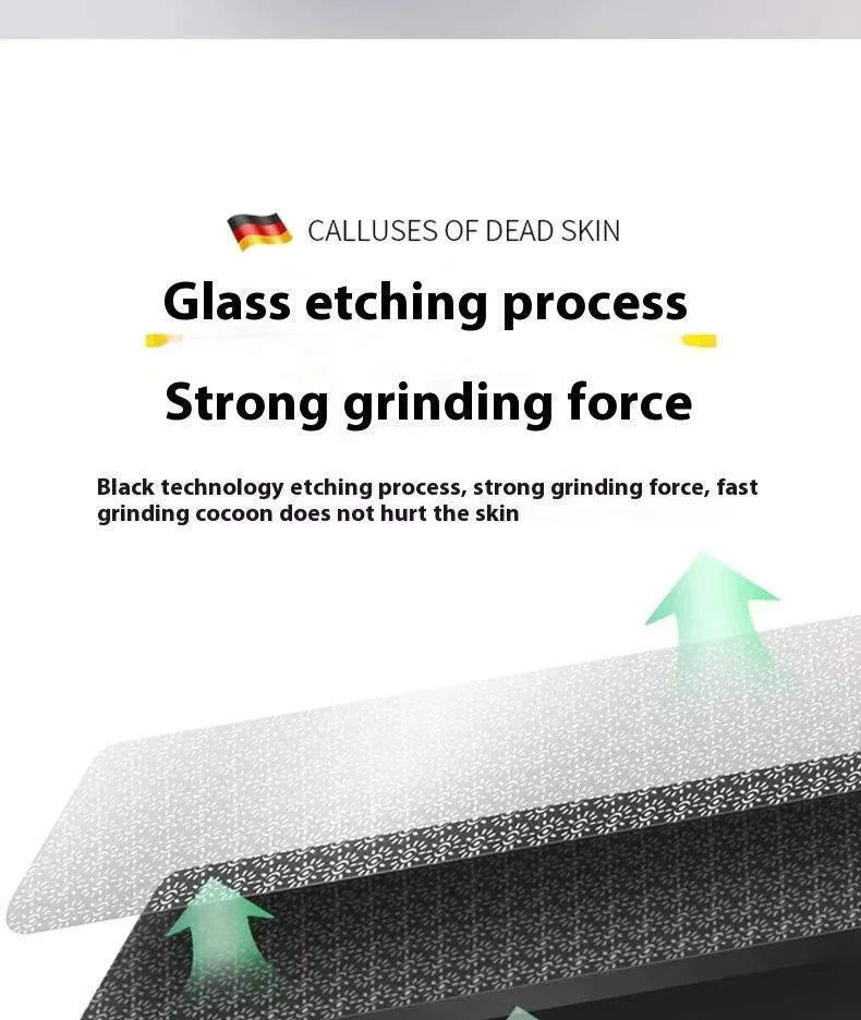 Foot grinder to remove dead skin foot rubbing board grinding calluses nano glass foot scrubber repair foot scraping heel tool