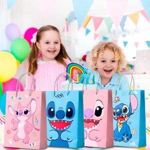 Stitch Party Gift Bags-16pcs Stitch Party Favor Bags/Stitch Party Gift Treat Bags/Stitch Goodie Bag for Stitch Party Decorations