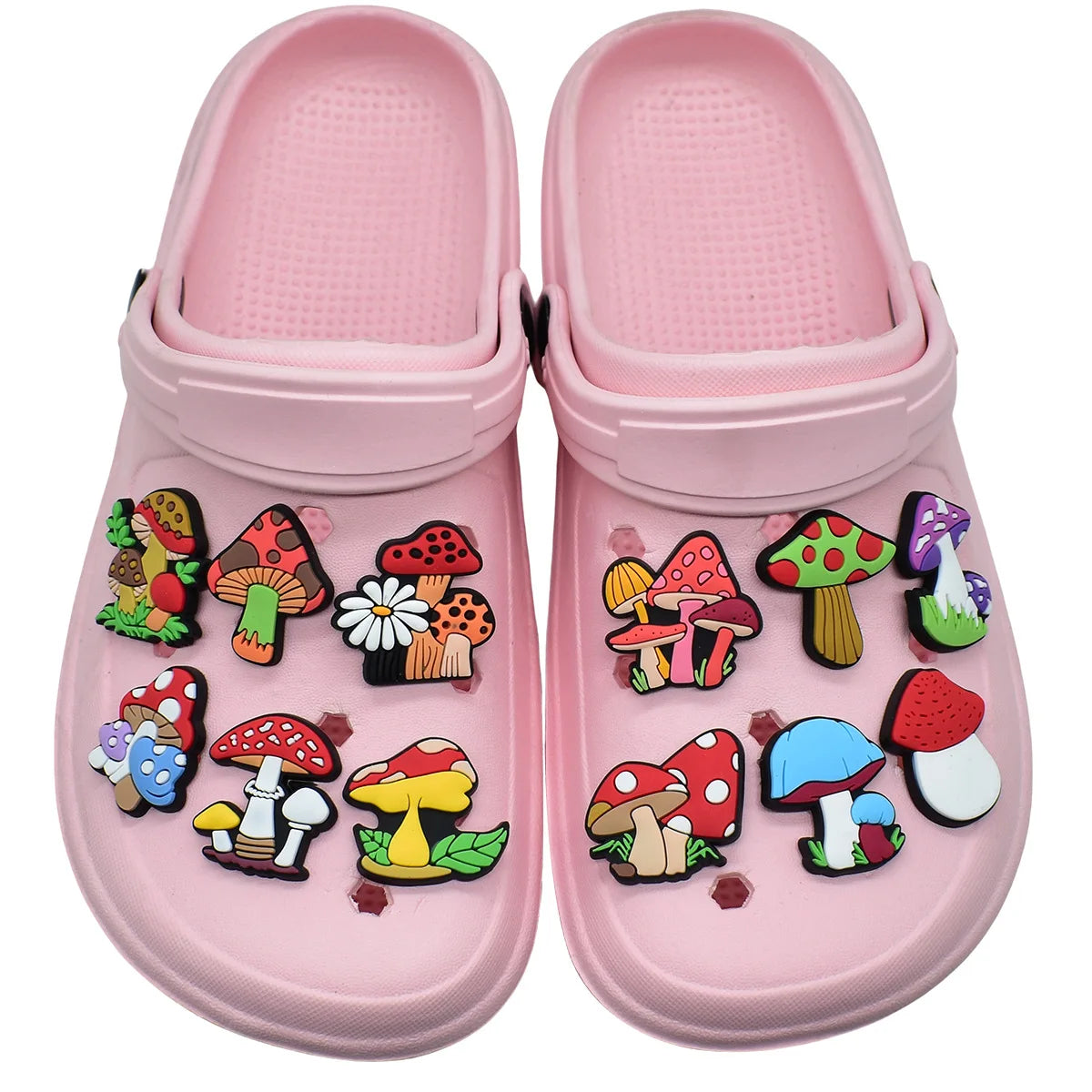 Cute Mushroom Shoe Charms Decoration for Crocs Pin Accessories Bracelet Wristband Party Party Gifts