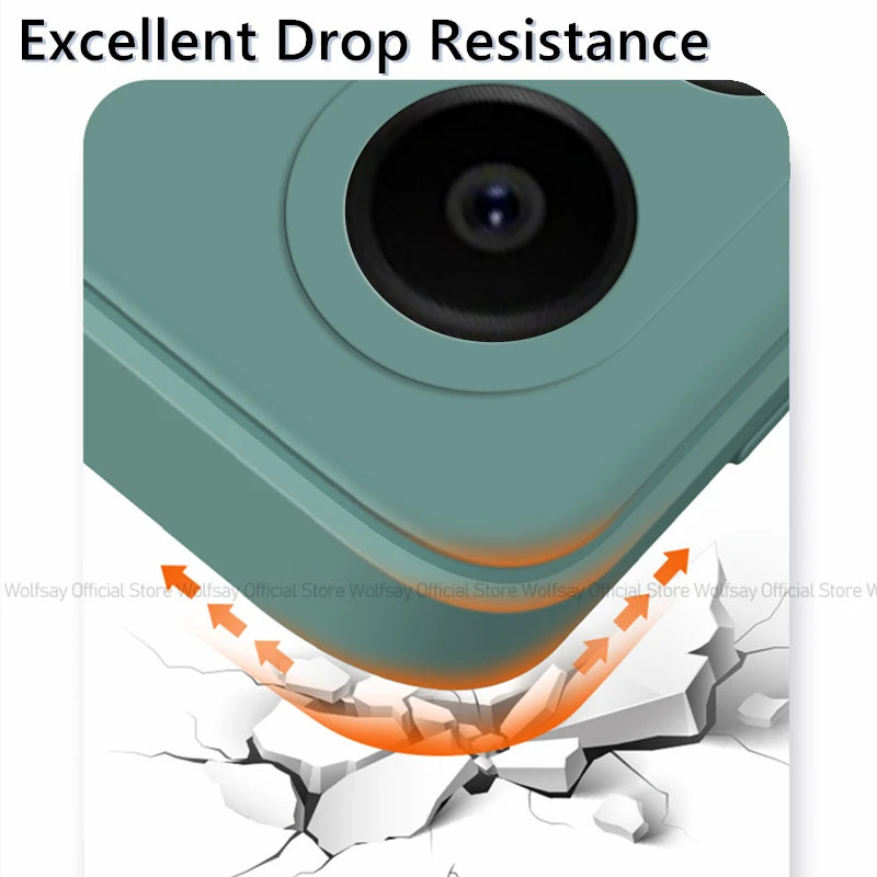 For Samsung Galaxy A06 Case For Samsung Galaxy A06 Cover Funda Shockproof Liquid Silicone TPU Phone Cover For Samsung Galaxy A06