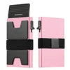 Custom Aluminum RFID Blocking Wallet Anti-Theft Credit Card Holder Fashion Leather ID Badge Decorative Metal Business